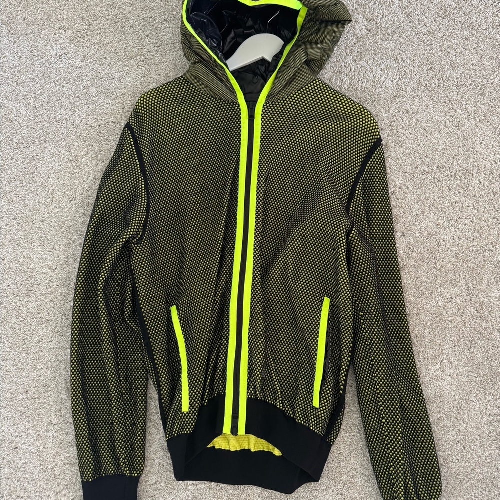 MONCLER Men's Neon Green Hoodie XXL Limited Edition